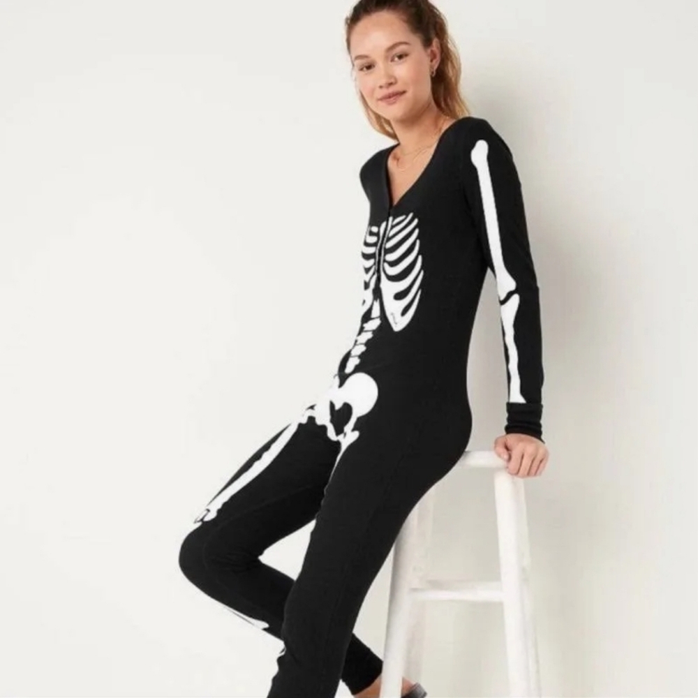 Victoria's Secret Skeleton Thermal Bodysuit